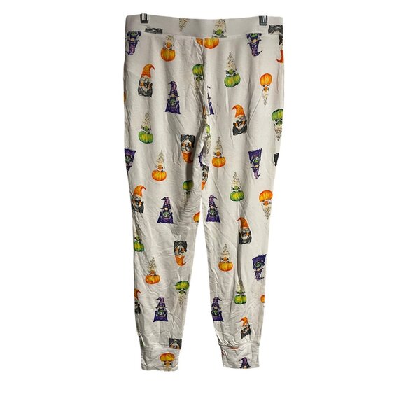 Novogratz Sleep Jogger Style Pajama Bottoms Halloween Pattern Gnomes Womens Size - Picture 2 of 8
